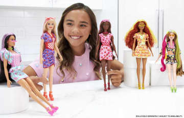 Barbie Color Reveal Poppen En Accessoires, Zoet Fruit-Serie, Geparfumeerd Met 7 Verrassingen