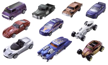 Hot Wheels 10-Car Pack of 1:64 Scale Vehicles for Kids & Collectors - Image 2 of 8