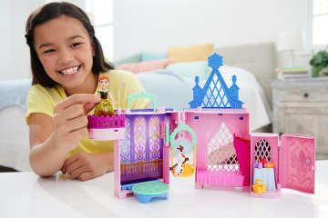 Disney Frozen Storytime Stackers Playset, Anna’S Arendelle Castle Dollhouse With Small Doll