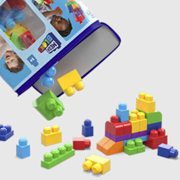 Mega Bloks® 60'lı Blok Torbaları (Mavi) - Image 5 of 6