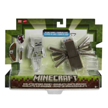 Minecraft Pack 2 Figuras De Acción Esqueleto Y Araña - Imagen 6 de 6