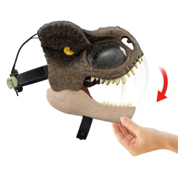 Jurassic World Máscara Mastica Y Rugede Dinosaurio Disfraz De Juguete Para Niños - Image 3 of 6