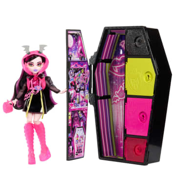 Monster High Staszysekrety Draculaura Seria 3 Neonowa