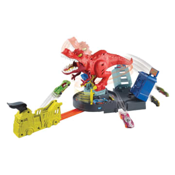 Hot Wheels T-Rex Attacke Trackset mit Hot Wheels City Sets kompatibel - Bild 2 von 5