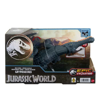 Jurassic World Wild Roar Gryposuchus Dinosaur Action Figure Toy With Attack & Sound
