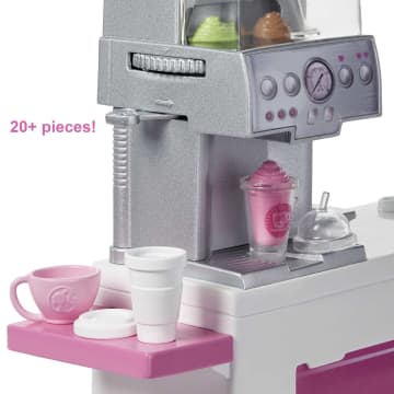 Barbie Coffee Shop Playset with Doll and Play Pieces - Image 4 of 6