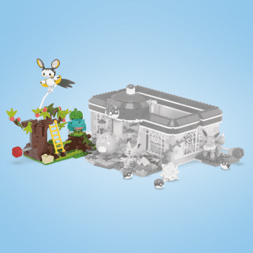 Mega Pokémon - Coffret Les Bois Jolis D’Emolga Et Bulbizarre - Jouet De Construction - 7 Ans Et + - Imagen 6 de 6