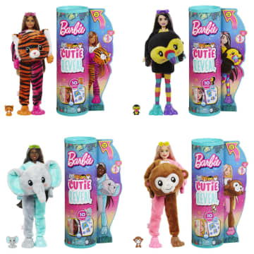 Barbie Poppen En Accessoires, Cutie Reveal Poppen, Jungle-Serie