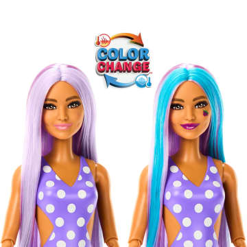 Barbie Pop Reveal Serie Frutta Bambola Spuma D'Uva, 8 Sorprese Tra Cui Cucciolo, Slime, Profumo Ed Effetto Cambia Colore - Image 4 of 7