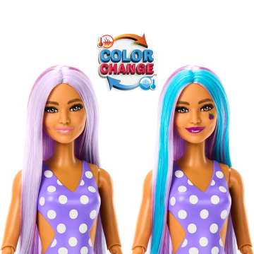 Barbie Pop Reveal Serie Frutta Bambola Spuma D'Uva, 8 Sorprese Tra Cui Cucciolo, Slime, Profumo Ed Effetto Cambia Colore