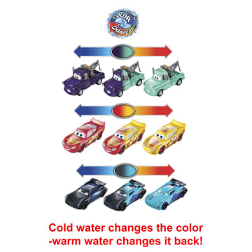 Disney and Pixar Cars Color Changers Lightning McQueen, Mater & Jackson Storm 3-Pack - Image 5 of 6