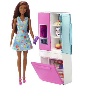 Barbie Dollhouse And Furniture Set With 3 Dolls, Pool And Slide, Refrigerator With Water Feature, Bathtub, Loft Bed, Couch And Accessories