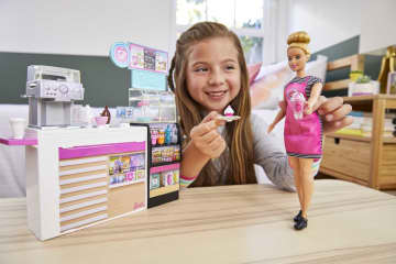 Barbie Naschcafé Spielset Und Puppe - Bild 2 von 6