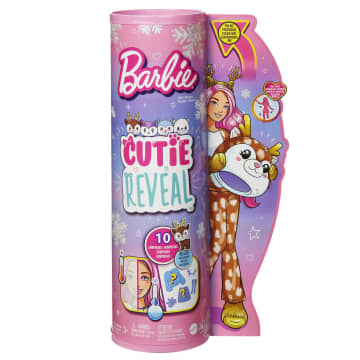 Barbie Cutie Reveal Magia D'Inverno Bambole Con Costume Da Animale Di Peluche - Image 14 of 15