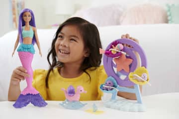 Barbie Dreamtopia Deniz Kızı Bebek ve Çocuk Oyun Alanı - Image 2 of 7