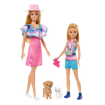 Barbie En Stacie, Poppenset Van Twee Zusjes, Met 2 Hondjes En Accessoires