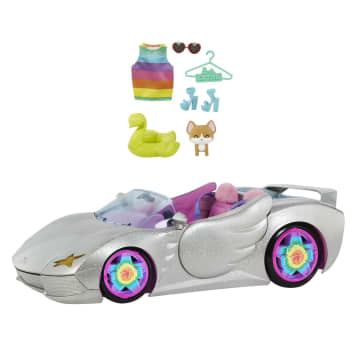 Barbie Extra Vehicle - Sparkly 2-Seater Toy Convertible - Image 1 of 6