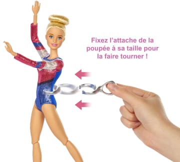 Barbie - Coffret Barbie Gymnastique - Poupée Mannequin - 3 Ans Et +
