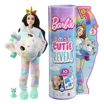 Barbie Cutie Reveal Fantasy Series Doll with Unicorn Plush Costume - Image 1 of 6