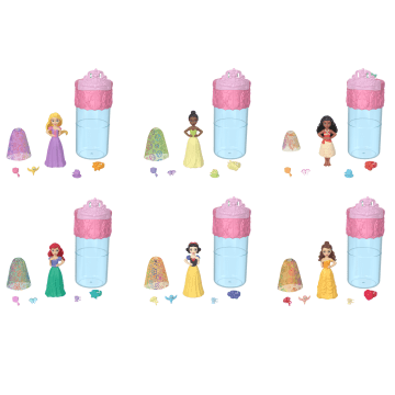 Disney Prinses Koninklijke Kleurverrassing Kleine Pop Met Tuinfeest Accessoires (Poppen Kunnen Variëren)