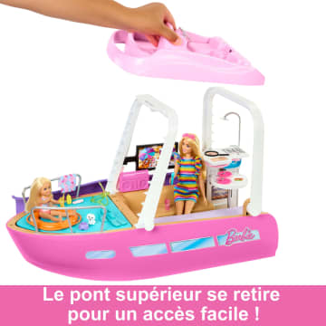 Barbie - Coffret Bateau De Rêve - Véhicule Poupée Mannequin - 3 Ans Et + - Imagen 3 de 6