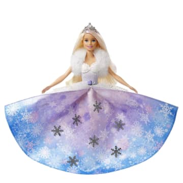 Кукла Barbie Снежная принцесса (с раскрывающимся платьем)