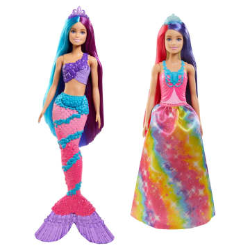 Barbie® Dreamtopia Fantazja Długie włosy Lalka + akcesoria do włosów Asortyment - Image 1 of 6