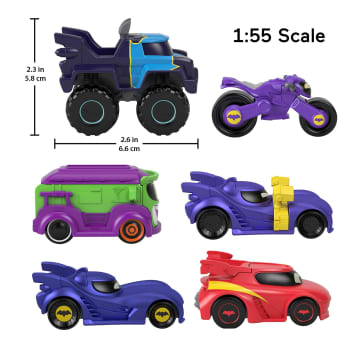 Fisher-Price Dc Batwheels 1:55 Ölçekli Metal Oyuncak Araba Koleksiyonu, Okul Öncesi Çağdaki Çocuklar Için Oyuncaklar