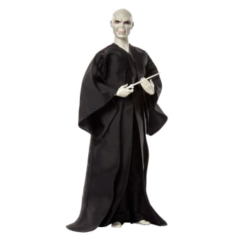 Harry Potter Lord Voldemort Figürü Ve Aksesuarlar, Karakteristik Cübbe Ve Porsuk Ağacından Yapılma Asa Bulunan, Koleksiyona Uygun Set - Image 1 of 6