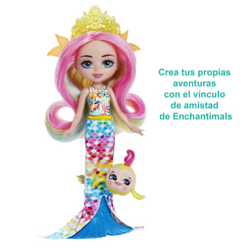 Royal Enchantimals Ocean Kingdom Radia Rainbow Fish y Flo Muñeca