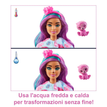 Barbie Cutie Reveal Serie Fantasia Bambola Con Costume Da Bradipo Di Peluche - Image 3 of 6