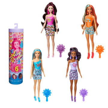 Barbie Color Reveal Lalka Seria Kolorowe Wzory Asortyment - Image 1 of 6