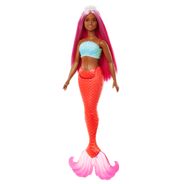 Barbie Mermaid Dolls With Colorful Hair, Tails And Headband Accessories - Image 4 of 5