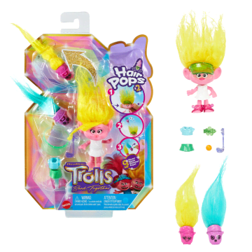 Dreamworks Trolls Band Together Hair Pops Small Dolls & Accessories, Toys Inspired By The Movie - Image 5 of 6