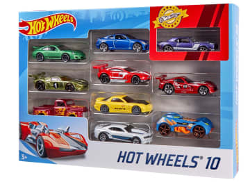 Hot Wheels set met 10 auto's - Image 7 of 8
