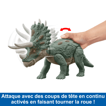 Jurassic World - Tricératops Géant Mega Action - Figurine Dinosaure - 4 Ans Et + - Image 3 of 3