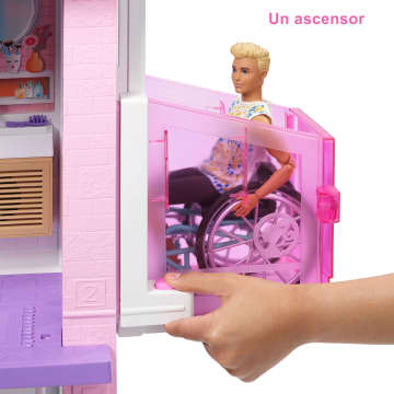 Barbie Dreamhouse 2021 Día y noche Casa para muñecas de juguete de 3 plantas con accesorios