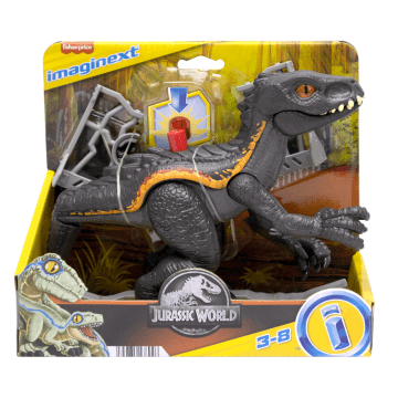 Imaginext Jurassic World Indoraptor Dinosaur Toy With Accessories For Preschool Kids