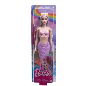Barbie Zeemeerminpop Met Lila Haar, Een Paarse Staart En Haarband - Image 5 of 5