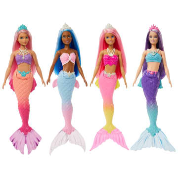 Barbie Dreamtopia Mermaid Doll Collection, With Colorful Hair, Tiaras and Mermaid Tails - Image 1 of 10