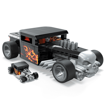 Koleksiyonerler Için Mega Hot Wheels Bone Shaker Araç, Yapı Inşa Oyuncak Seti (334 Parça)