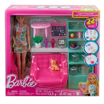 Σετ Με Κούκλα Barbie, 21 Αξεσουάρ Με Τσαγιέρα Που Αλλάζει Χρώμα