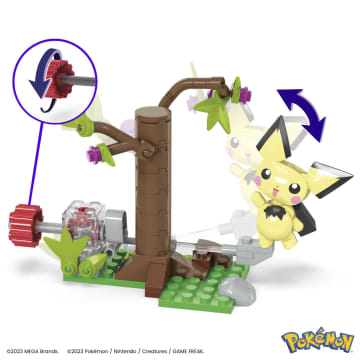 Conjunto De Construcción Búsqueda En El Bosque De Pichu De Pokémon De Mega Con 1 Figura De Acción (84 Piezas) - Imagen 3 de 6