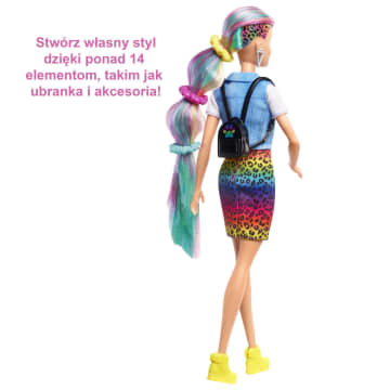 Barbie® Fryzura Kolorowa panterka Lalka + akcesoria