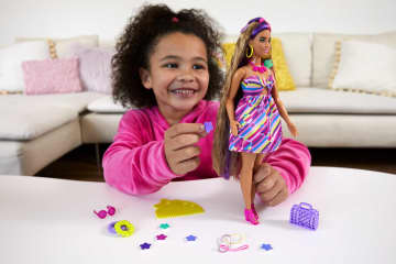 Barbie Totally Hair Flower-Themed Doll - Image 2 of 6