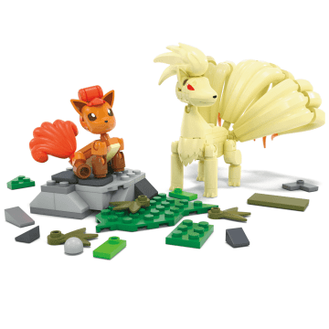 Mega Pokémon Vulpix Evolutieset (145 Onderdelen) Met 2 Beweegbare Actiefiguren, Speelgoed Voor Kinderen - Image 2 of 6