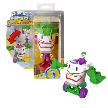 Imaginext Dc Super Friends Head Shifters Assortimento Set Con Personaggio E Veicolo - Image 6 of 7