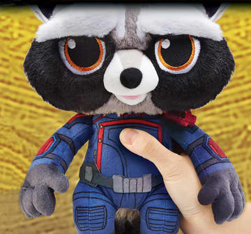 Marvel Guardians of the Galaxy Rocket Plush with Sounds and Facial Expressions