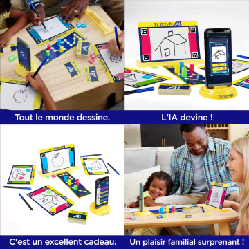 Mattel Games - Pictionary Vs IA - Jeu De Société Familles Intéractif - 8 Ans Et +