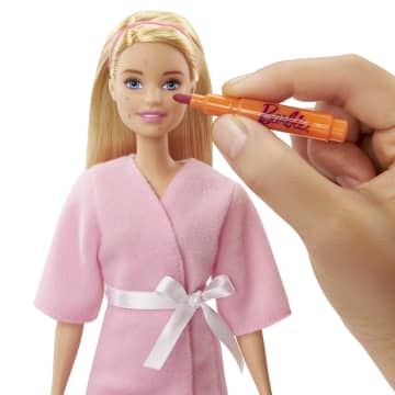 Barbie Wellness Gesichtsmasken Spielset Und Puppe